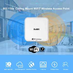 نقطة وصول داخلية للسقف KuWFi BE730 بتقنية WiFi 7، تردد مزدوج 2.4 جيجاهرتز + 5 جيجاهرتز، سرعة 3600 ميجابت في الثانية، منفذ PoE 2.5 جيجابت، يدعم 128 مستخدمًا مع تجوال سلس وإدارة سحابية - Product Image 2