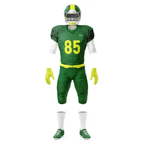 Sublimação personalizada Juventude Fit Rugby Jerseys Outdoor Respirável Quick Dry American Football Sports Wear