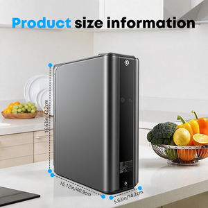 Système de filtration d'eau par osmose inverse pour évier 800 GPD, 11 étapes, avec robinet intelligent, surveillance TDS, sans réservoir, en acier inoxydable, pour usage domestique, garantie 24 mois - Product Image 4