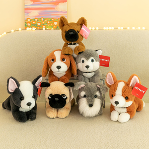 Jouet en <span class=keywords><strong>peluche</strong></span> pour chien mignon, jouet en <span class=keywords><strong>peluche</strong></span> lesté pour chien, posture allongée - Product Image 5