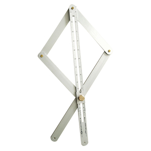 Righello Multifunzionale in Lega di Alluminio con Angolo Regolabile, Strumento di Misurazione a Quattro Angoli, Attrezzo per Architetti, Logo Personalizzabile CJTOOL - Product Image 6