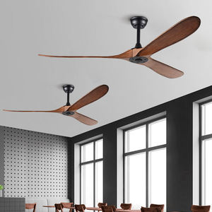 Quạt Trần mà không có ánh sáng 60 inch cấu hình thấp lõm gỗ hiện đại quạt trần với điều khiển từ xa Reversible <span class=keywords><strong>DC</strong></span> động cơ yên tĩnh - Product Image 3