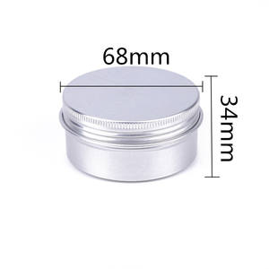 Barattolo di alluminio da 80ml, 80g rosa argento oro bianco nero oro rosa contenitore per tè in alluminio contenitore per cera per capelli - Product Image 1