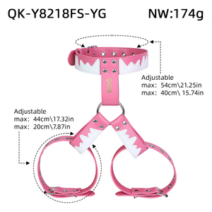 เข็มขัดหนังรัดหน้าอกเรืองแสงแบบปรับได้สำหรับเกม BDSM อุปกรณ์เฟติชสำหรับคู่รัก สร้างบรรยากาศโรแมนติกในวันคริสต์มาสและฮาโลวีน - Product Image 6