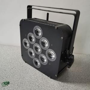 Projecteur LED sans fil professionnel avec batterie, design plat, éclairage de scène, compatible avec le contrôle DMX pour les systèmes d'éclairage - Product Image 6