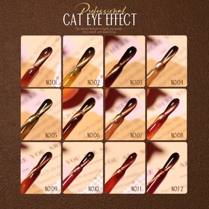 Collection de vernis gel œil de chat ambre JTING 12 couleurs – Vernis à ongles gel couleur ambre très prisé pour l'automne – Marque privée professionnelle personnalisable - Product Image 4
