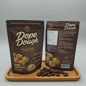 Bolsa de Embalaje para Snacks de Aluminio Mate Impresa Personalizada, Bolsa Plana con Fondo Sellado para Almacenamiento de Alimentos, Café, Té, Bolsa de Mylar - Product Image 1