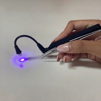 Lámpara UV de Silicona Inalámbrica para Curado de Extensiones de Pestañas, Tendencia en Brasil, Pinzas de Precisión para Salón de Belleza