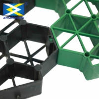 Dalles en plastique pour gazon pour parkings et allées, contrôle de la boue, disponibles en hauteur de 38 mm, 48 mm, 68 mm