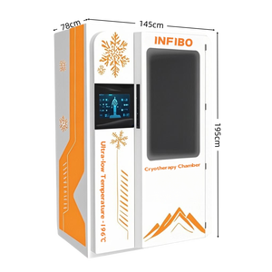 1 persona a corpo intero camera di crioterapia verticale a immersione fredda macchina elettrica in metallo Cabine crio terapia per una migliore leggibilità - Product Image 2