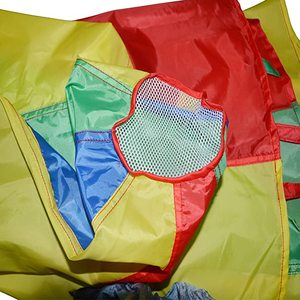 <span class=keywords><strong>Parachute</strong></span> de 8 pieds pour enfants avec 9 poignées, <span class=keywords><strong>parachute</strong></span> de <span class=keywords><strong>jeu</strong></span> pour enfants, tente, jeux coopératifs, cadeau d'anniversaire - Product Image 3