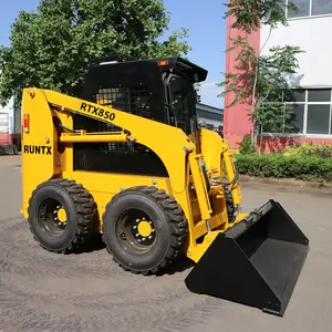 Runtx China mini cingolato skid steer autocarro 450kg 500kg 700kg 850kg 1200kg 1500kg mini skid steer loader per la vendita