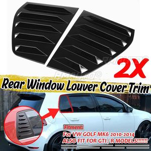 ฝาครอบบานเกล็ดหน้าต่างด้านข้างรถยนต์ 2 ชิ้น สำหรับรถยนต์ VW Volkswagen Golf 6 MK6 GTI R ปี 2010-2014 สำหรับกระจกหน้าต่างด้านหลัง - Product Image 1