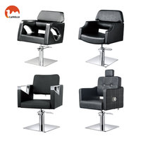 Fauteuil de Barbier Moderne pour Salon d'Architecture, avec Détails Métalliques Géométriques