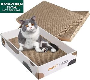 Yeni Pet ürünleri 2025 kedi tırmalama karton ayrılabilir üç katmanlı oluklu kutu pençe kedi çevre oyuncaklar - Product Image 1