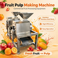 Abrikozen-tomaat-passievrucht roestvrijstalen motor hoge-efficiëntie crusher ontpitter en pulp maakmachine