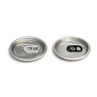 Fabricants de couvercles pour boîtes en gros 113 #   200 #   202 #   Boîte de conserve alimentaire argentée noire à ouverture facile, couvercle de canette en aluminium à ouverture facile pour boissons