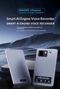 Enregistreur vocal IA pour conférences, réunions, <span class=keywords><strong>appels</strong></span>, enregistrement audio, application de transcription en temps réel, contrôle pour <span class=keywords><strong>iPhone</strong></span> 64 Go - Product Image 3