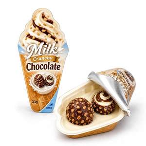 Bonbons au chocolat blanc croquant Bestar Milk Crunchy Chocolate Ball <span class=keywords><strong>Capsule</strong></span> 33g, vente en gros, boîte de bonbons pour enfants - Product Image 3