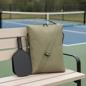 Sac de raquettes de pickleball minimaliste, résistant, pour 2 raquettes, 900D mat, logo personnalisé, vente en gros, sac de raquettes de tennis et de padel - Product Image 3