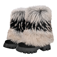 Nouvelles bottes pour femmes, chaussures de neige à tige mi-haute, bottes de chasse pour femmes avec fourrure, chaussures d'usine