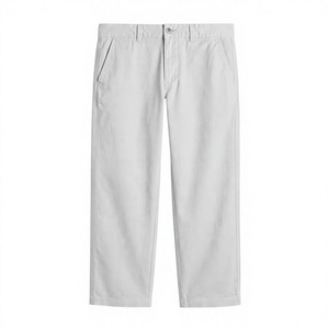 Pantalones Casuales de Hombre en Spandex/Algodón Oxford/Sarga, Corte Recto, Cintura Media, Cierre de Cremallera, Bolsillos Transpirables, Pantalones Impermeables para Otoño - Product Image 2