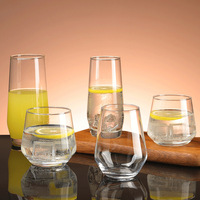 Verre à whisky élégant avec logo personnalisé, transparent, 300 ml, verre à bière classique pour bar et maison
