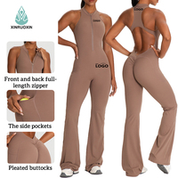 Combinaison de sport pour femme personnalisable avec logo, sexy, écologique, extensible, séchage rapide, effet push-up fessier, pour la course, le fitness et le yoga
