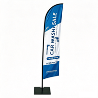 Drapeau imprimé haute définition avec mât en fibre de verre, bannière durable imprimée par transfert thermique