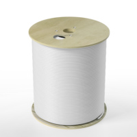 Cable Coaxial de Baja Pérdida RG6 para Antena, Cable Coaxial RF con Conductor BC CCS, Revestimiento de PVC y PE, Aislamiento de Espuma PE, Sistema de Comunicación