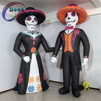 Mascottes gonflables personnalisées de squelettes pour couples, pour le Jour des Morts, le festival Dia de los Muertos et la décoration de jardin
