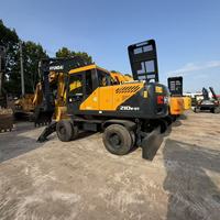Excavatrices sur pneus d'occasion en bon état HYUNDAI 210W-9T Corée Hyundai 210W Excavatrice sur pneus d'occasion Hyundai 2I0w-9T Excavatrice sur pneus