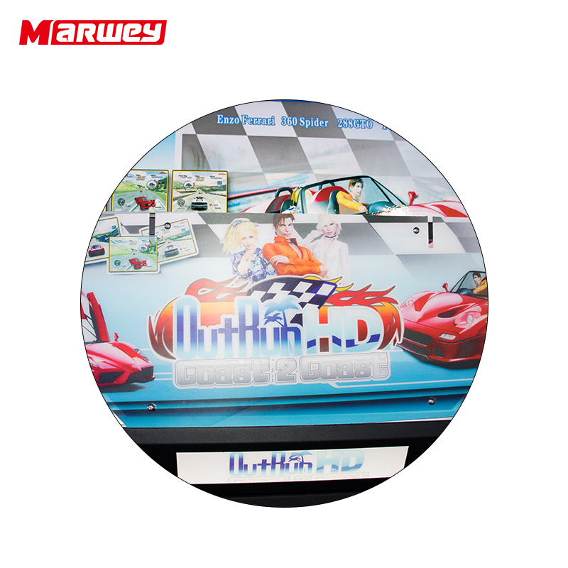 Arcade Coin vận hành 32 inch Outrun HD Video Simulator Máy chơi game đua xe Arcade