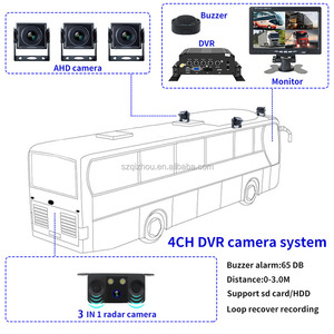 Cảm biến đỗ xe với màn hình xe buýt AHD 7inch cho xe tải/xe buýt trường học 3 trong 1 mdvr 4 AHD Camera đỗ xe tải với cảm biến đỗ xe - Product Image 2