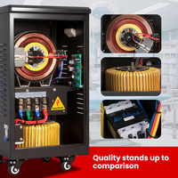 Régulateur de tension automatique monophasé TND-15KVA en gros pour usine, 150V à 220V courant alternatif pour utilisation SVC