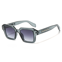 Lunettes de soleil unisexes UV400 2026 de haute qualité, légères en PC transparent, motif léopard, monture carrée, logo personnalisable, polarisées, tendance