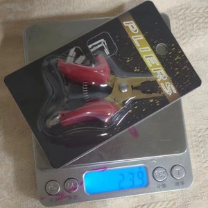 Mini cortadores de línea de pesca, alicates de acero inoxidable 420, color rojo y blanco, herramienta de corte para pesca con señuelos, portátil y práctico - Product Image 2