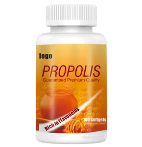 Top Quality Private Label Bee Propolis Softgel Capsules 500mg