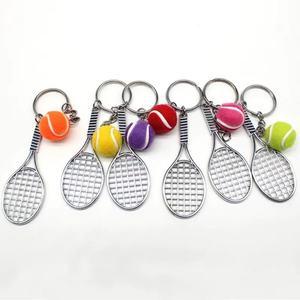 Sports Competition Tennis Racket Keychain Ball <b>Keyring</b> Key <b>Ring</b> Key Chain for Tennis Sport Souvenir Gift - Product Image 3