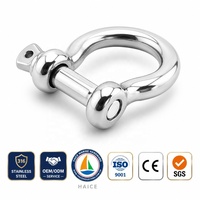 Manille d'ancrage de proue forgée en acier inoxydable 304 pour équipement marin, avec goupille à vis de 5 mm et anneaux en D, accessoires de quincaillerie pour yachts et bateaux