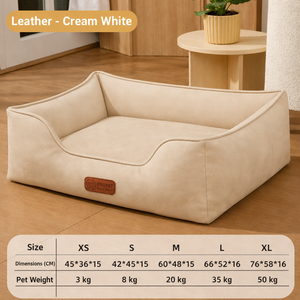 <span class=keywords><strong>Grand</strong></span> lit <span class=keywords><strong>pour</strong></span> <span class=keywords><strong>chien</strong></span> végétalien, canapé-lit en cuir avec <span class=keywords><strong>coussin</strong></span> <span class=keywords><strong>orthopédique</strong></span>, nid douillet <span class=keywords><strong>pour</strong></span> chats et grands chiens, confortable <span class=keywords><strong>pour</strong></span> l'intérieur - Product Image 6
