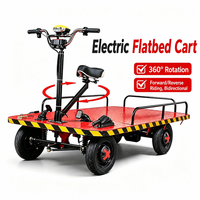 Chariot à plateau électrique de 1000 kg en gros avec service OEM, entraînement bidirectionnel à quatre roues pour la manutention des matériaux