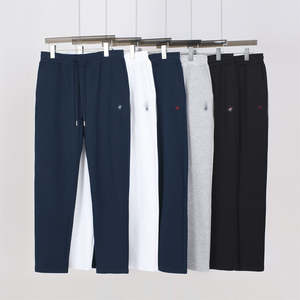 <span class=keywords><strong>Pantaloni</strong></span> Jogger da <span class=keywords><strong>Uomo</strong></span> 100% Cotone, Vestibilità <span class=keywords><strong>Slim</strong></span>, <span class=keywords><strong>Pantaloni</strong></span> da Allenamento con Fronte Piatto, Tasche Laterali con Zip, Logo Personalizzabile - Product Image 1