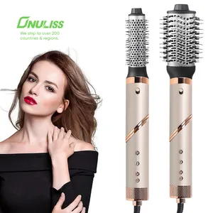 Professionelles 5-in-1 Haarstyling-Set für den Salon rotierende heiße Luftbürste ionischer Haarglätter Locken trockner