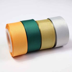 Chine Usine Couleur Personnalisée Recyclé De Marque 25mm Ruban Gros-Grain Brut 100 Yds Rubans De <span class=keywords><strong>Satin</strong></span> De Couleur - Product Image 1