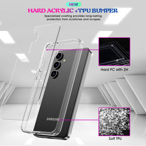 Étui de téléphone anti-rayures transparent en TPU avec pare-chocs et dos rigide en PC, protection intégrale pour Samsung Galaxy S25 - Product Image 3