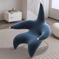 Fauteuil de luxe en velours, modèle populaire, design moderne et épuré, pour salon et salle à manger, fauteuil inclinable Big Star