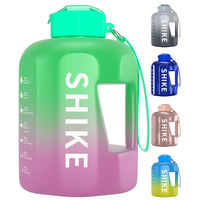 Bouteille d'eau de demi-gallon 74Oz Motivational 2.2L Dropshipping Fournisseurs chinois Bouteille d'eau de sport