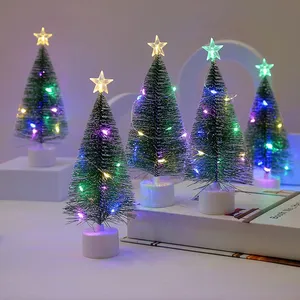 Красочный светодиодный свет, рождественская елка, рождественские подарки, рождественское окно, украшение для сада