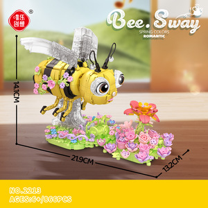 Juego de bloques de construcción Honeybee, 800 piezas, Compatible con Lego, para niños de 5 a 7 años, modelo de juguete Unisex - Product Image 5